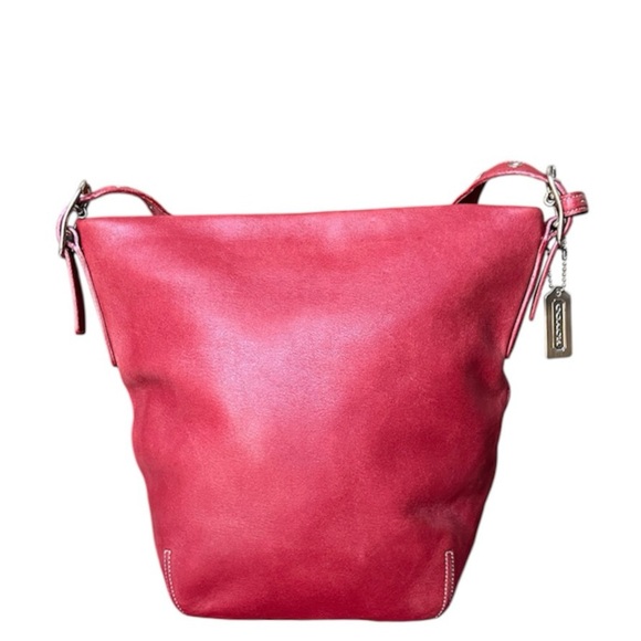 Coach Red Hobo Bag - Picture 1 of 16